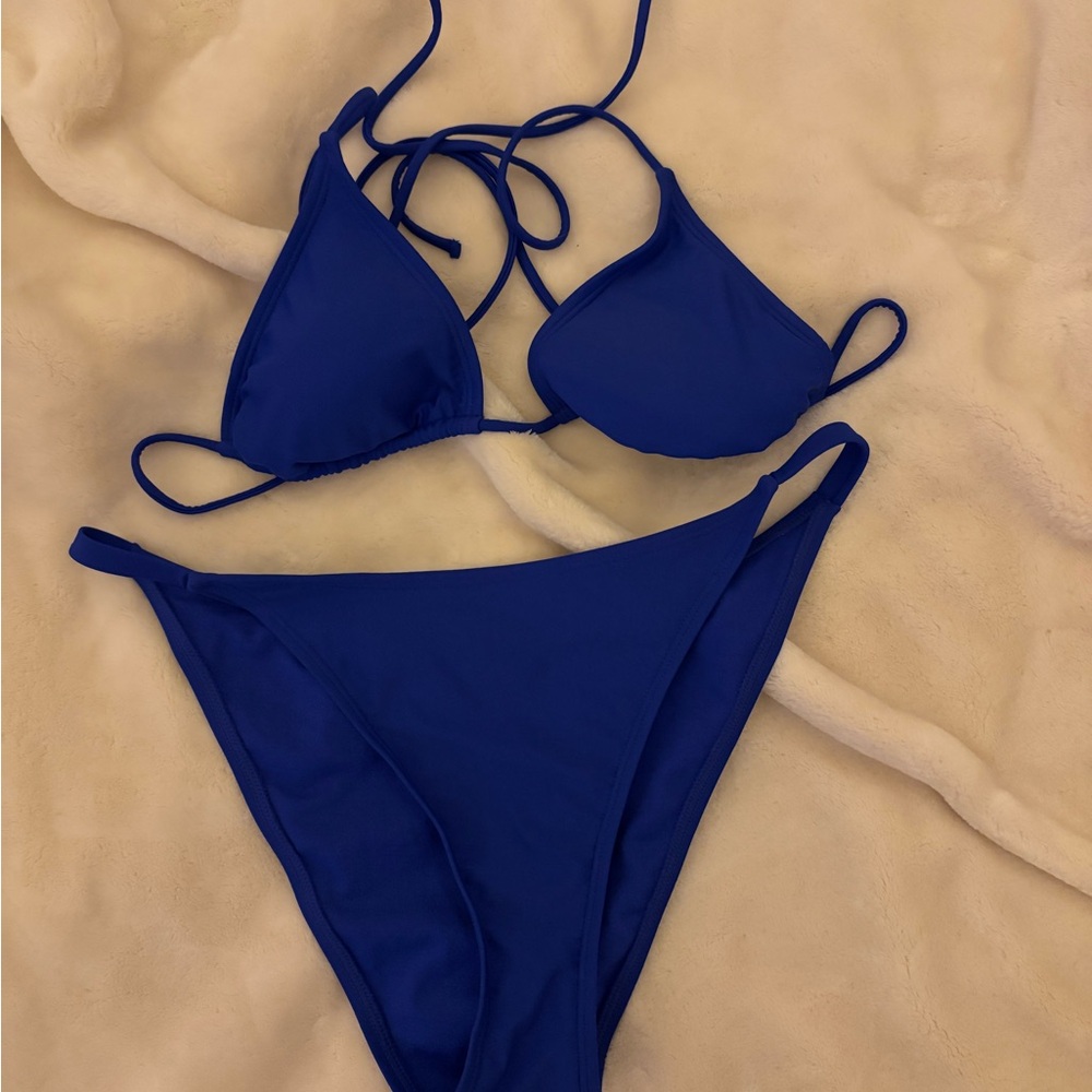 Blue Target Bikini Set